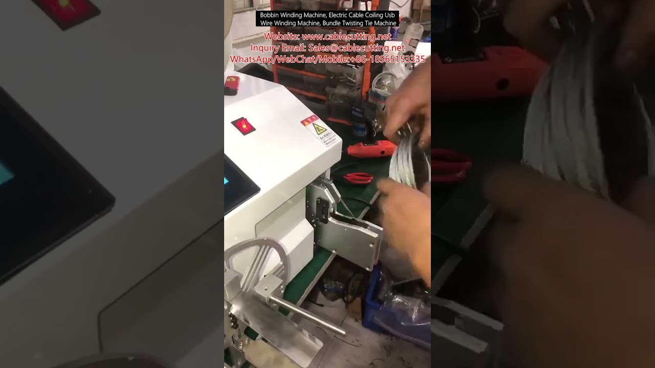 Machine à bobiner les câbles | Enrouleuse de câbles électriques et USB | Machine à torsader les faisceaux
