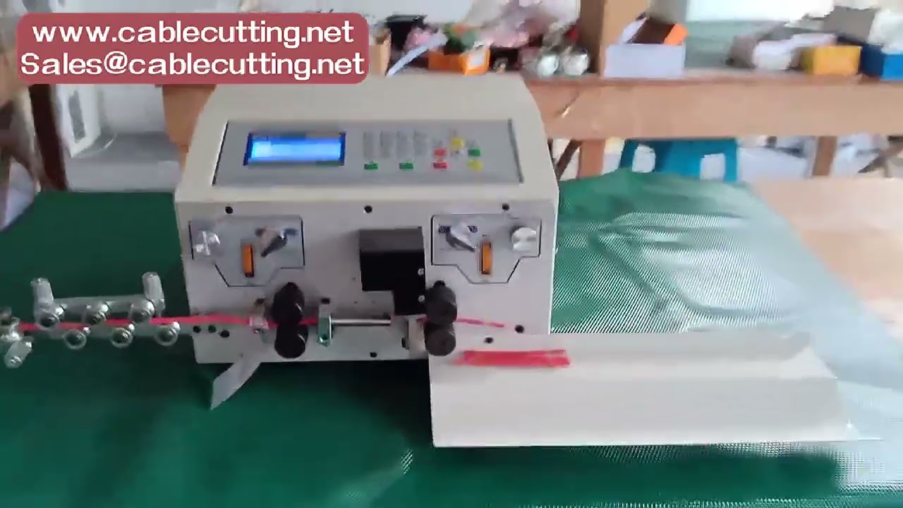 Machine automatique de dénudage et coupe de fils 500W – Dénudeur à 4 roues motrices pour fils 0,2 à 1 mm