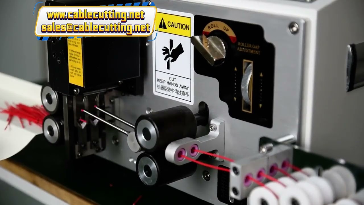 Machine de coupe et dénudage de fil à double alimentation de 0,08 à 2,5 mm² – Lame en carbure de tungstène