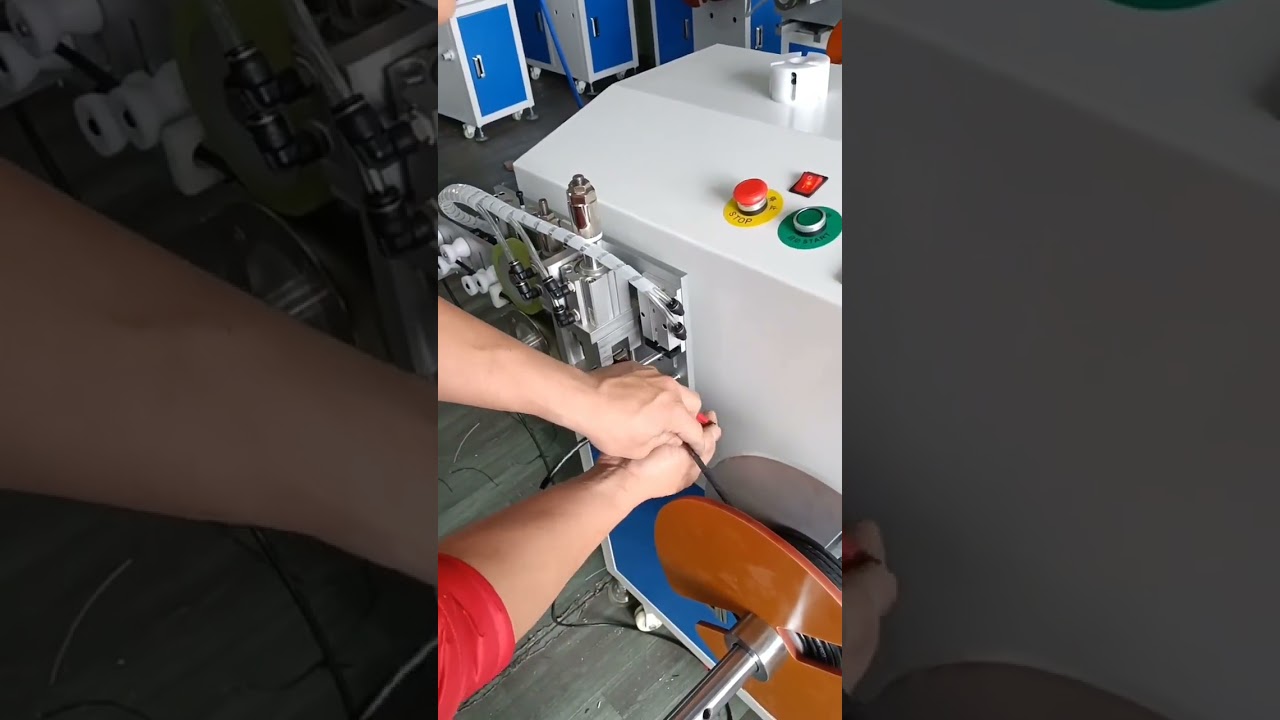 Machine automatique de comptage, déroulage, coupe, bobinage et ligaturage de fil (1-15mm, capacité 15kg)