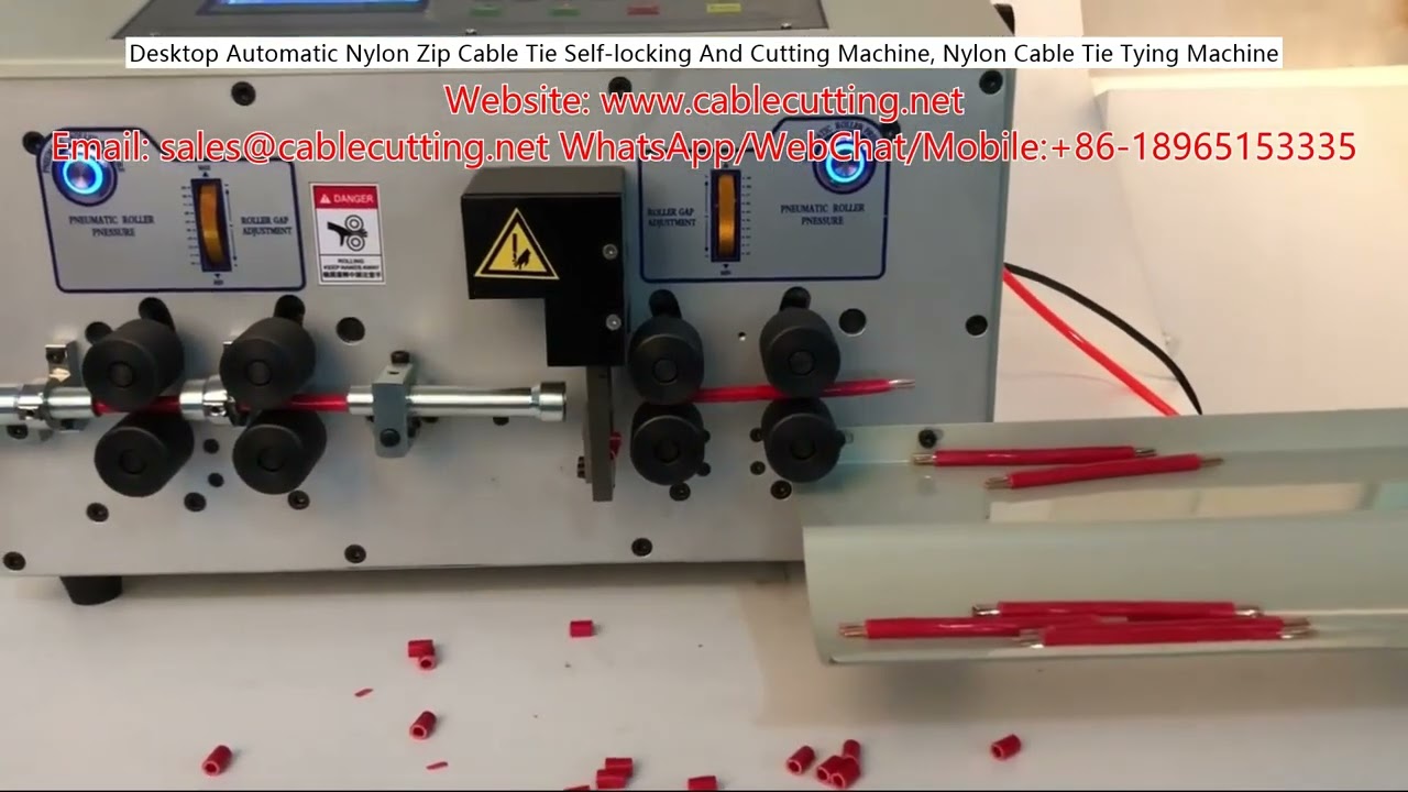 Machine Automatique de Bureau pour Colliers de Serrage Nylon - Auto-verrouillage et Coupe, Poseuse de Câbles