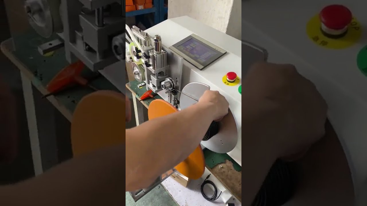 Mesure précise, enroulement soigné, ligature rapide et coupe nette pour le traitement des faisceaux de câbles