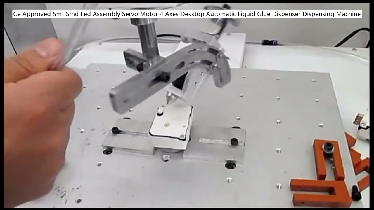 Distributeur de colle liquide automatique 4 axes de bureau avec moteur servo pour assemblage SMT/SMD LED - Certifié CE