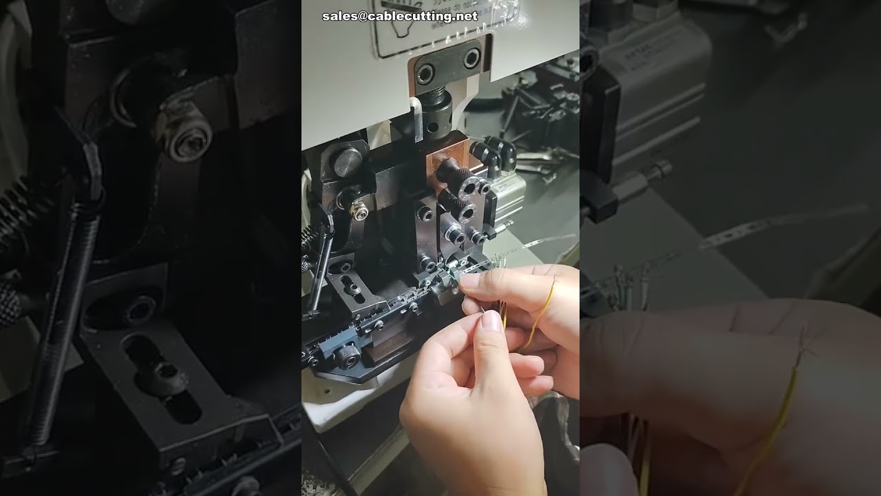Machine de dénudage et de sertissage unifilaire - Configuration rapide de bornes 2,5 | #usine #machine #bricolage