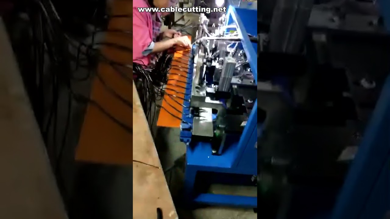 Machine de dénudage, torsion, étamage et coupe de fil | Système automatisé de traitement des câbles