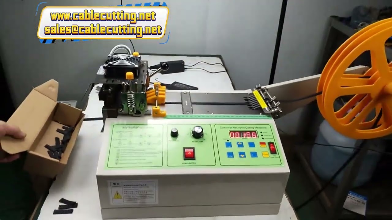 Machine de découpe de ruban adhésif avec lames chaudes/froides pour fermetures éclair et tubes autocollants