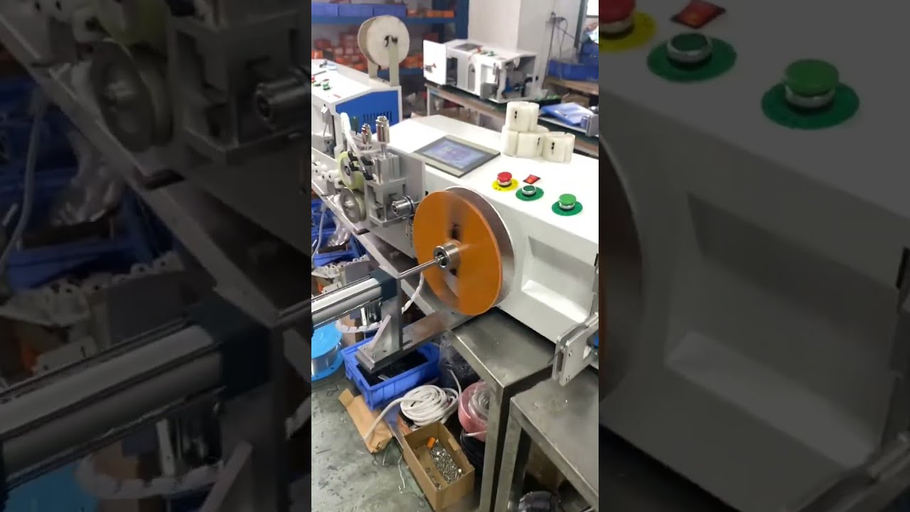 Machine de bureau automatique : comptage de mètres, déplacement, coupe, enroulement et ligaturage de fils (Ø 1mm à 8mm)