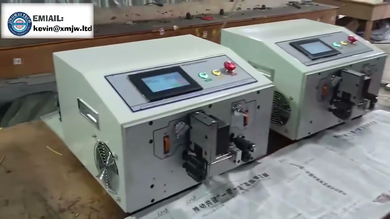 Machine de coupe et dénudage de fil automatique : sécurité, précision pour fils simples (0,1-4,5 mm²) et doubles (0,1-2,5 mm²)