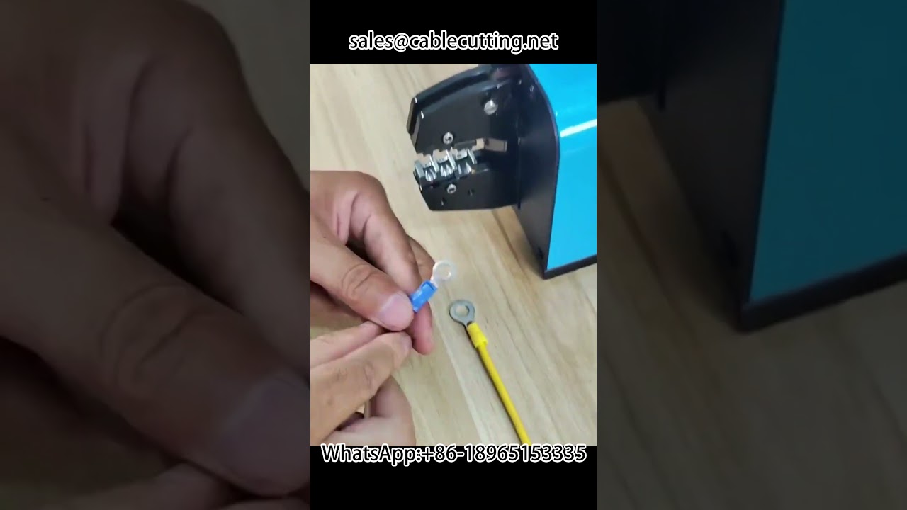 # Desktop pneumatic crimping pliers cold crimping terminal machine~