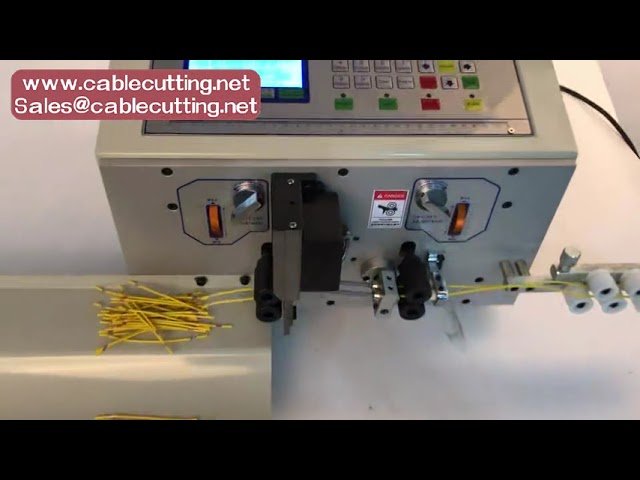 Machine automatique de coupe, dénudage et pelage de câbles - USB, ruban, alimentation