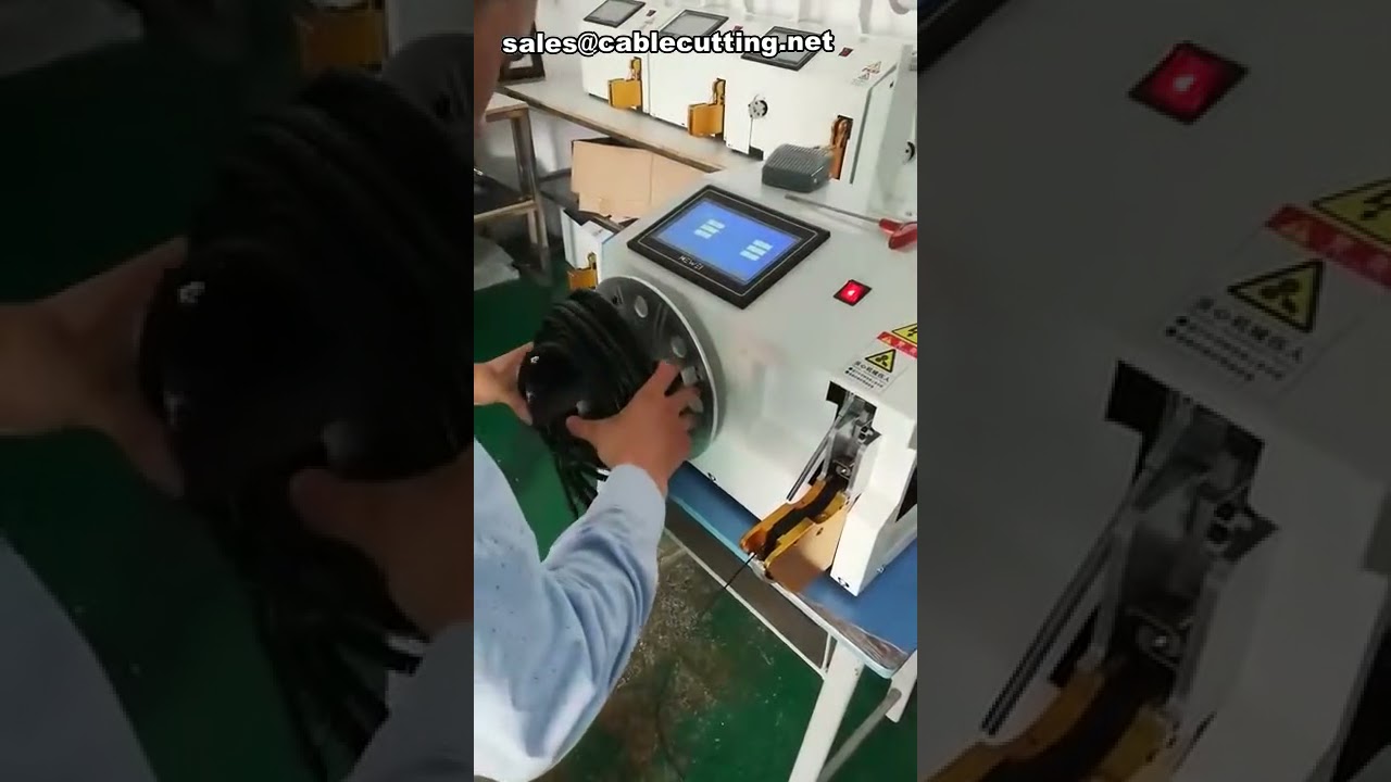 Machine à lier et bobiner les fils : démonstration produit pour bobinage industriel