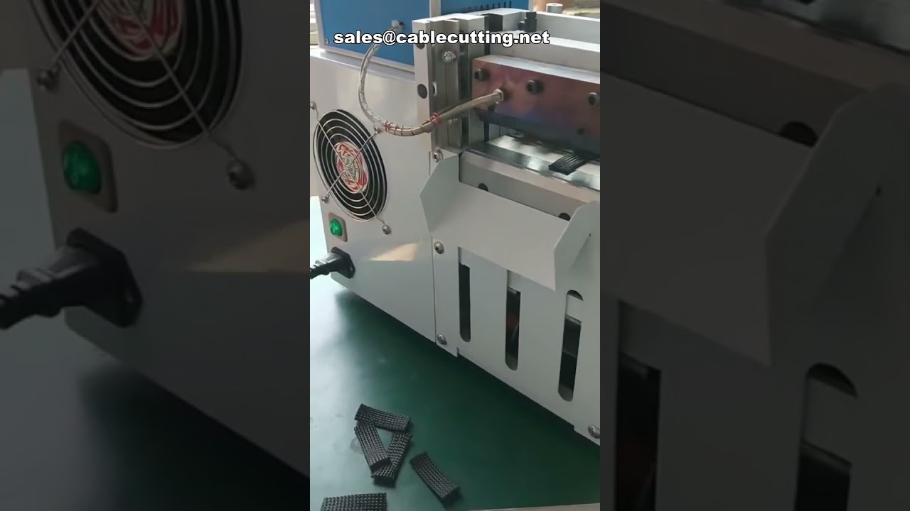 Machine de découpe à chaud automatique pour tubes nylon, PVC et manchons