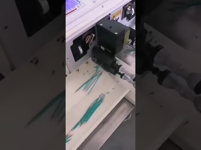 Machine de coupe et dénudage de fils automatique | Dénudeuse électrique, petite machine à peler #usine