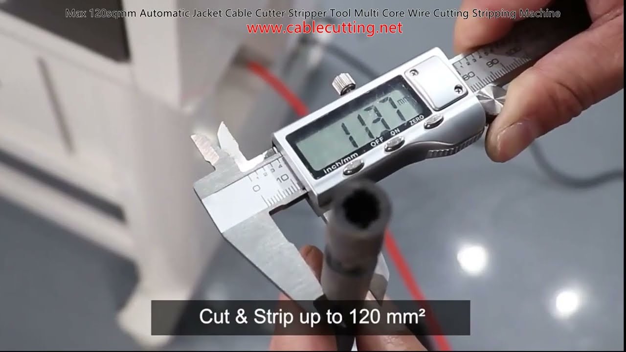 Machine de coupe et dénudage automatique de câbles jusqu'à 120mm² - Outil pour câbles multiconducteurs