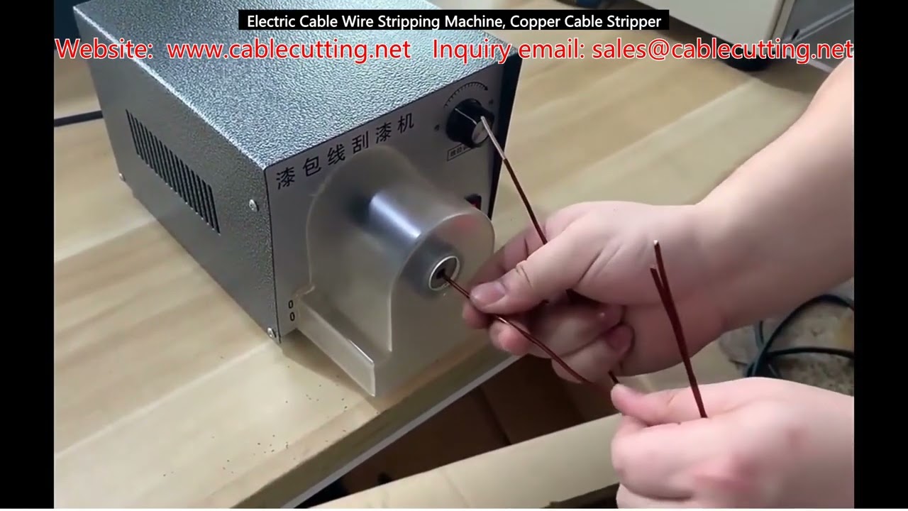 Dénudeuse de câbles électriques automatique - Machine professionnelle de stripping de cuivre