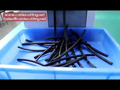 Machine de coupe de tubes caoutchouc, plastique, PET, PVC, PP, PU et gaines thermorétractables