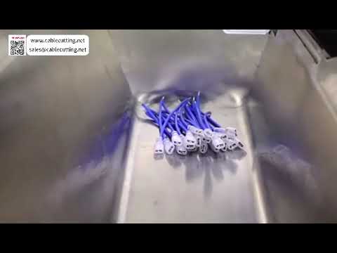 Machine automatique d'insertion de gaine silicone et d'étamage de fil pour assemblage de câbles d'électroménager