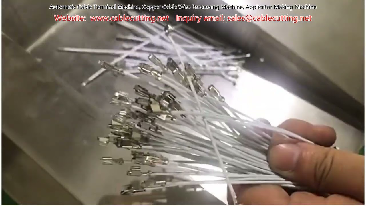 Machine automatique de sertissage de câbles en cuivre | Machine de traitement de fils et fabrication d'applicateurs