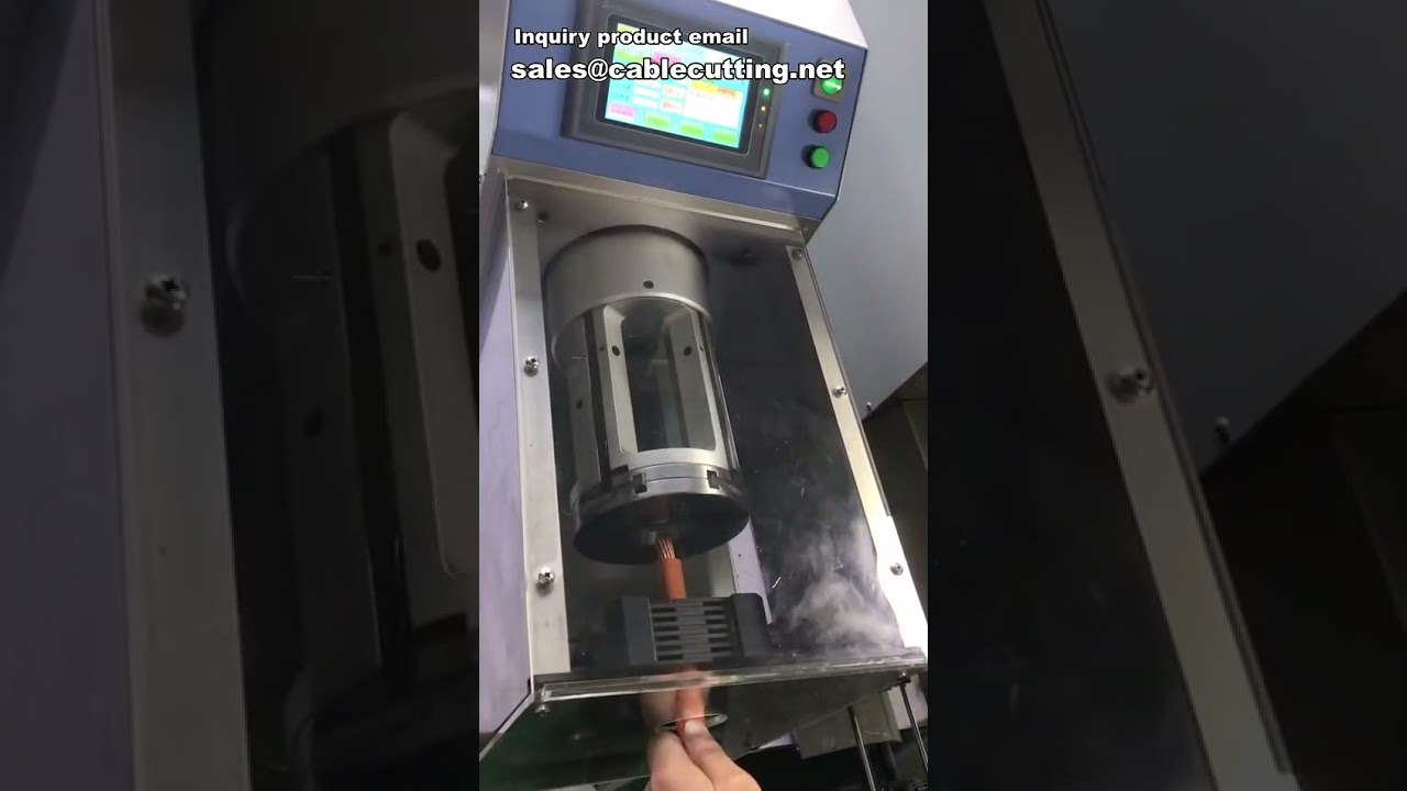 Machine de dénudage et coupe de gros câbles - Dénudeuse automatique haute performance