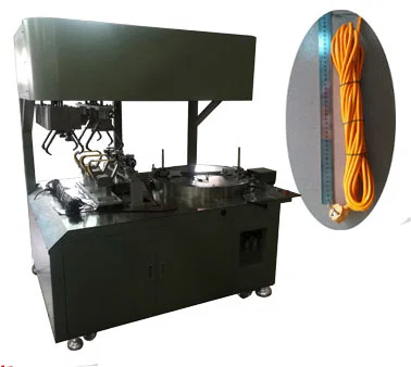 Machine Enroulement de Câble à Longueur Fixe et 3 Liages WPM-83T - Machine automatique d enroulement et d attache de câbles